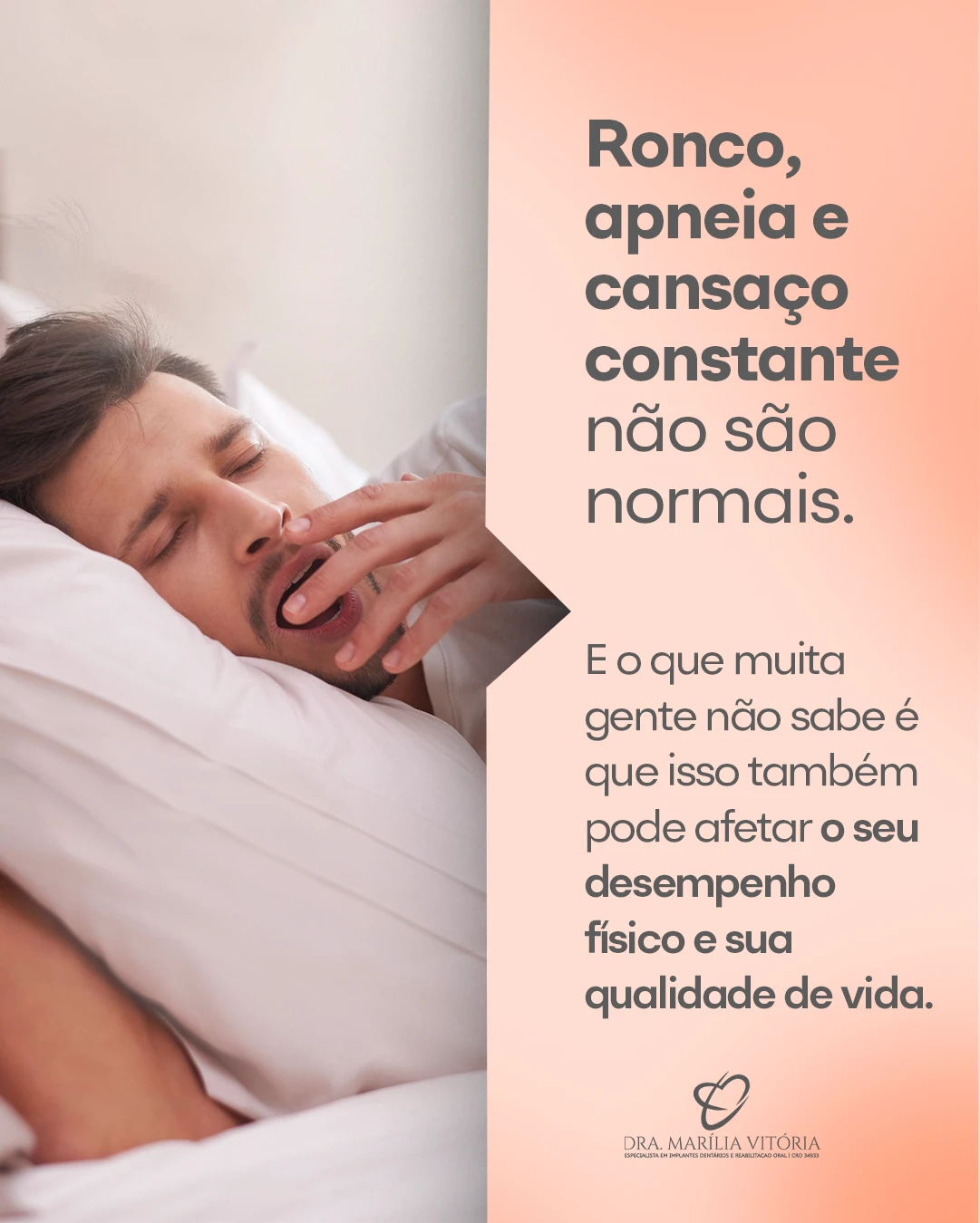 Ronco, apneia e cansaço constante não devem ser tratados como algo normal.
